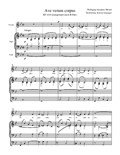 Ave verum corpus (Gesang (tiefe Stimmlage) und Orgel, B-Dur)