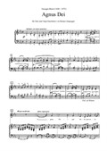 Agnus Dei – Solo und Orgel (oder Klavier), Es-Dur