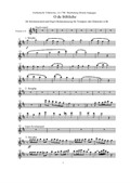 O du fröhliche (Soloinstrument und Orgel, Stimmenauszug für Trompete oder Klarinette in B)